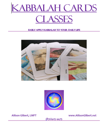 Kabbalah Cards Class taught in S.Cruz and online at www.KabbalahByHeart.com.