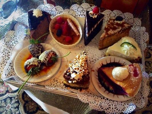 Dessert tray offerings