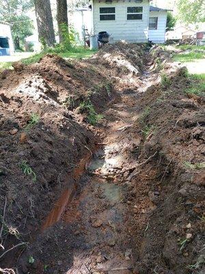 Replacing a sewer line