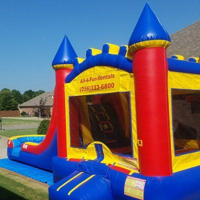 Bounce Castle Combo with Basketball Hoop and Slide