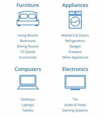 Our 4 major product categories. Everything you need for your home!