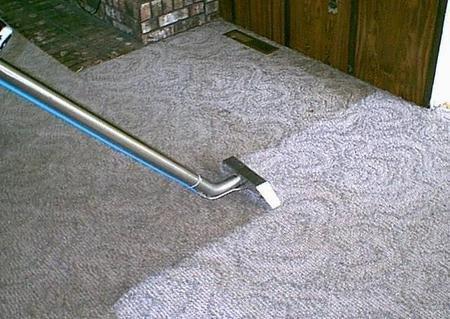 Carpet cleaning using Hot Water Extraction.