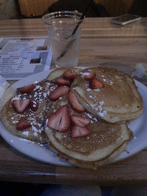 Strawberry pancakes