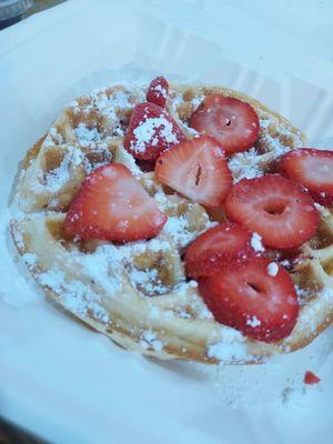 Strawberry waffle