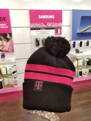 My new beanie...thank you, T-Mobile!