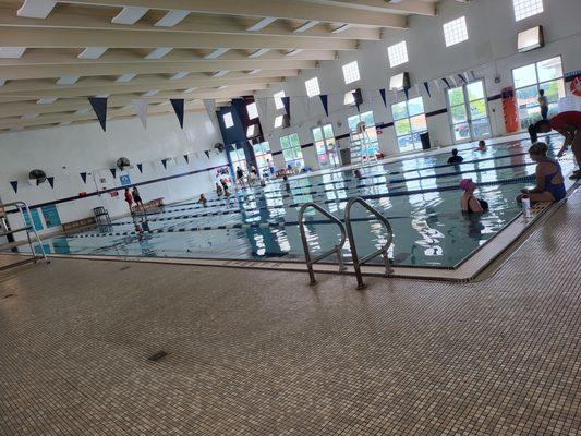 indoor pool shallow to 5 feet deep