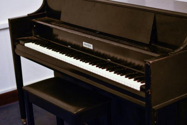 Pianos available in small studio greenrooms as well as the Ballroom