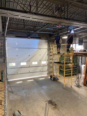 Comercial door installation