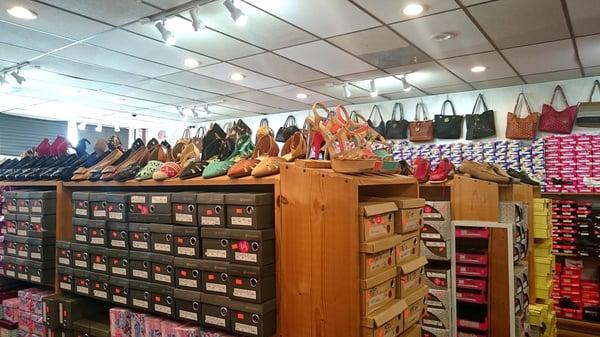 Shoes in tons of colors, heights, and styles, and cheaper than Payless! Shoes for men, women and kids, and they also sell accessories.