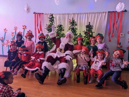 Annual Christmas performance with a special visit from Santa