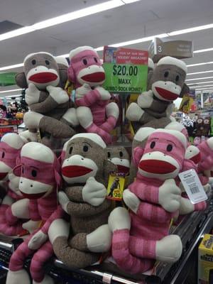 Giant sock monkey display!!!