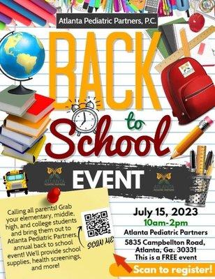 Atlanta Pediatric Partners, Back to School Jam!