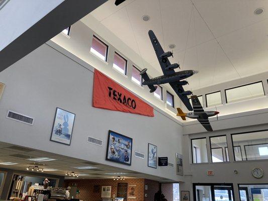 Café interior located inside Jimmy Stewart Airport