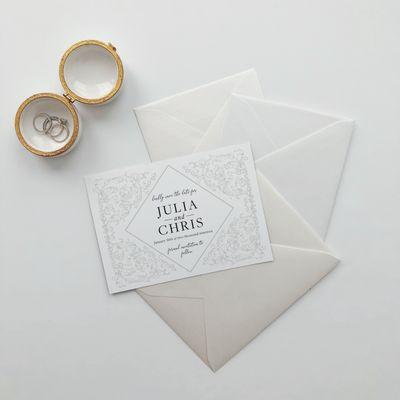 Elegant save the date.