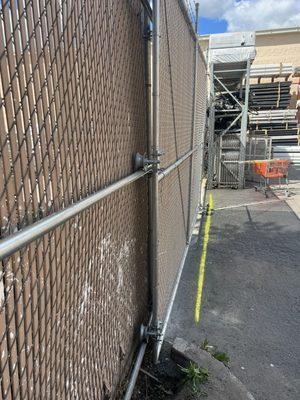 New gate and repairs for Home Depot