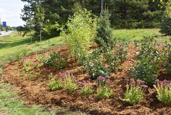 On of the many gardens and areas in Scandia that the City maintains. This one is at the corner of Highway 97 and Olinda Trail.