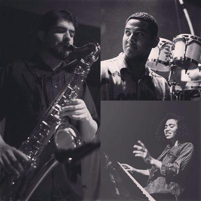 The Solomon Trio featuring Carly Bates on piano and Armando Salas on Saxophone.