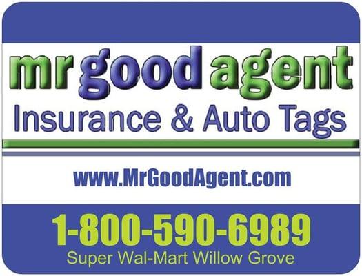 Mr Good Agent Insuance Auto Tags Notary Willow Grove PA Super Wal-Mart Pharmacy Entrance