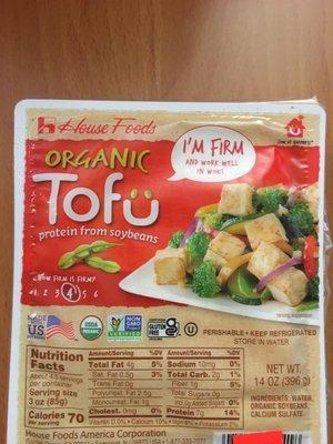 Organic Firm Tofu