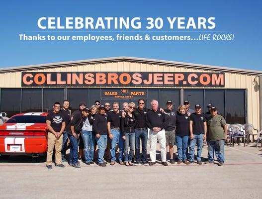 CollinsBros Jeep is celebrating 30 years in business!