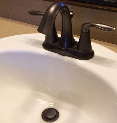 Moen Eva lavatory faucet, ORB