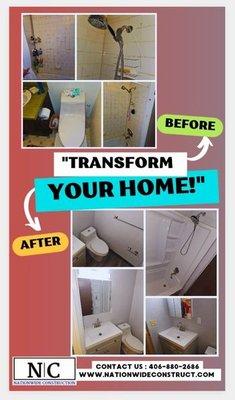 Bathroom Remodel, Transform your home!