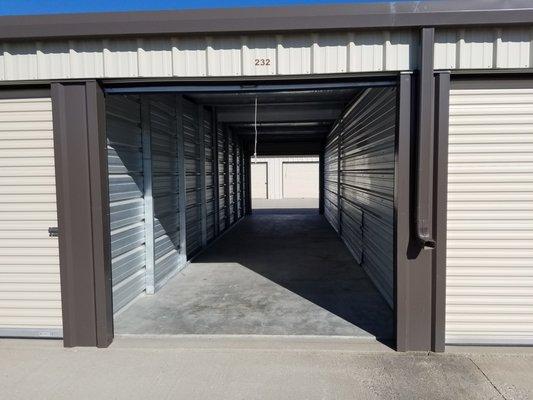 Large 10'x40' "drive-thru" storage unit.