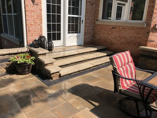 Ledgestone steps