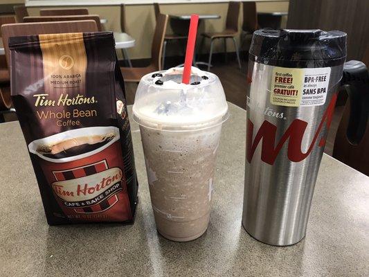 Got the mug, coffee bean, and the shake.