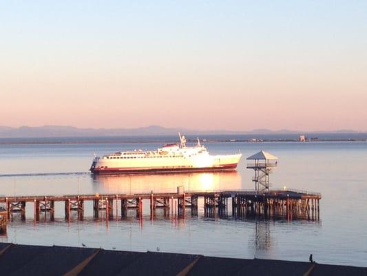 The Coho Ferry departing Port Angeles enroute to Victoria BC.