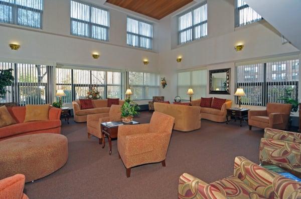 Photo of the newly remodeled
 Living Room at Calvary Center Cooperative