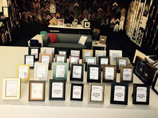 Selection of ready made frames