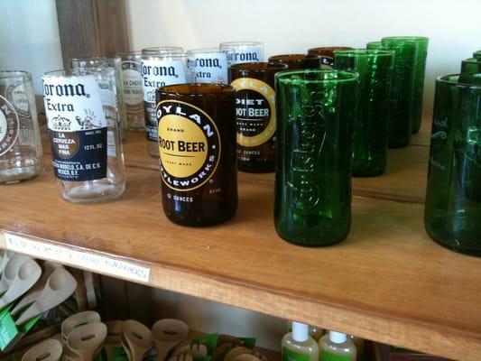 Recycled beer bottle glasses #corvsmb