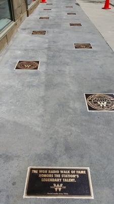 WGN Radio Walk of Fame - 2014 - Brass Plaque Install