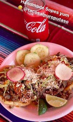 Carne Asada sopes