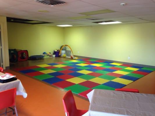 Gross motor area for inside movement and play!