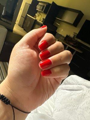 Red gel Nails