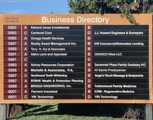 Savanna Plaza business directory