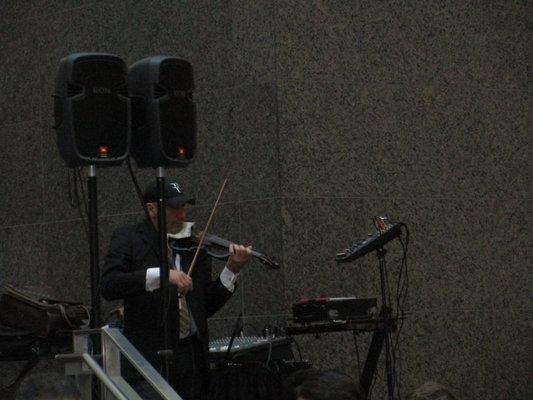 Live music - sounded Romanian or Hungarian.