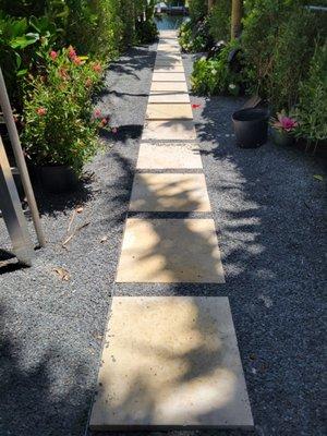 Hardscaping, stone path.