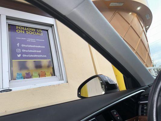 Drive thru ice cream + a pup cup!