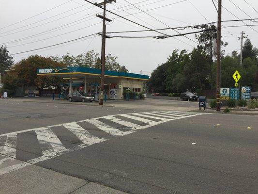 Valero gas station on 4th st          Santa Rosa