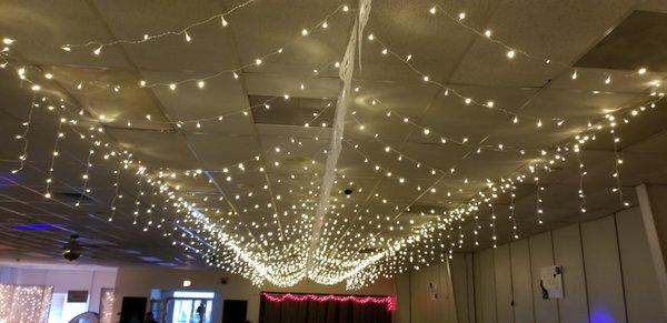 Reception lighting (provided be renter)