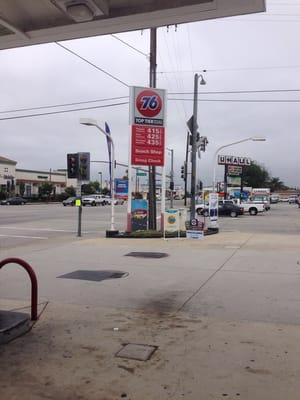 Standing on lot corner of Cherry Ave and Carson St