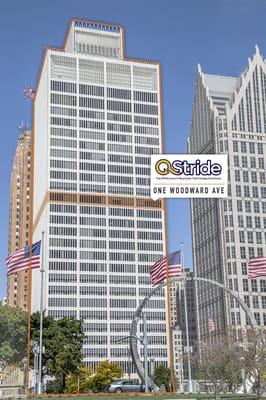 QStride's corporate office at 1 Woodward Avenue, Detroit, MI 48226