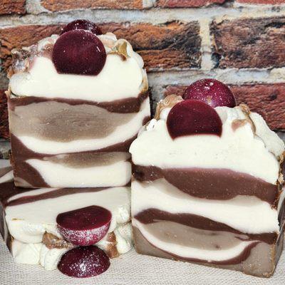 Peppermint Cocoa Holiday Handmade Soap