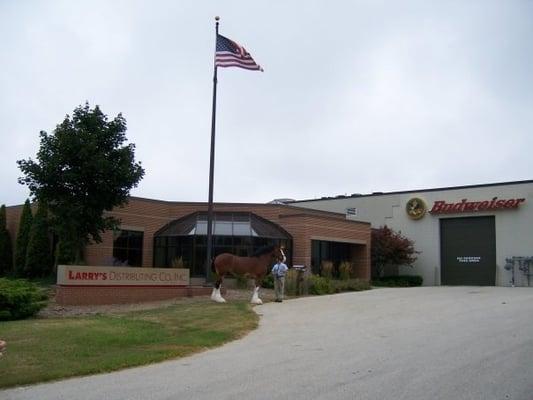 Front office area, with a Budweiser Clydesdale