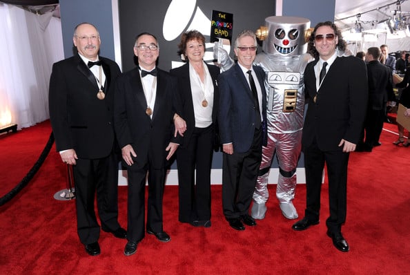 54th Annual GRAMMY Awards, Feb 2012. Tim Volpicella, Ed Ivy, Carol Mayedo, David Sharpe, Robbie the Robot, Jeremy Hoenig.