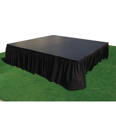 stage with carpet and skirt ask your sale Rep