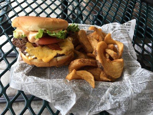 California Gourmet 1/3 pound burger with signature Sidewinder Fries.